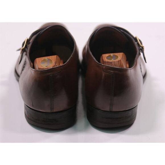 Gaziano & Girling Mayfair Dark Brown Captoe Double Monk Shoes UK 12.5 E - US 13 - Picture 6 of 11